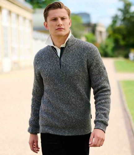 Regatta Solomon Zip Neck Pullover - DKM - 3XL